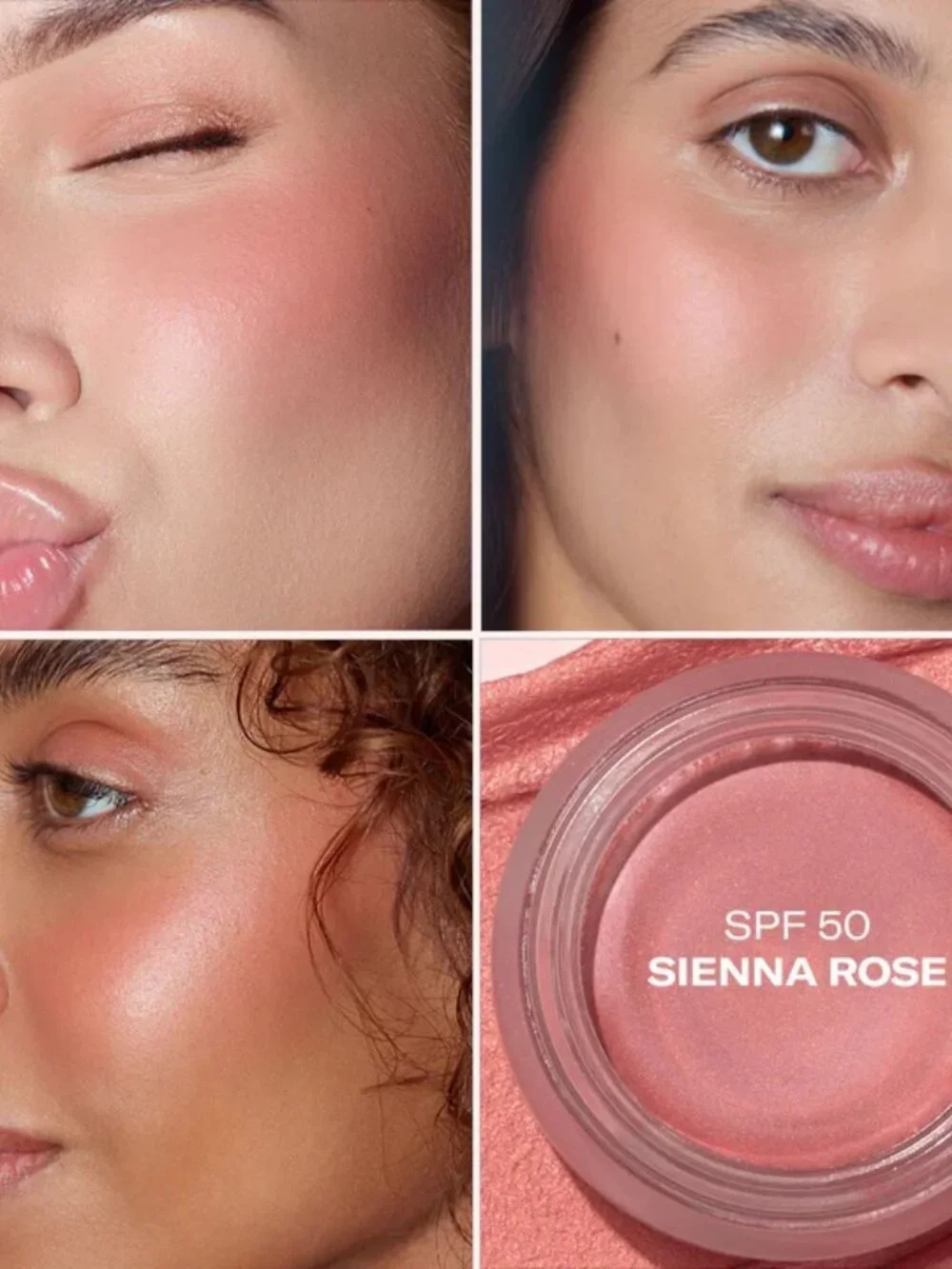 Sienna Rose: Neutral to medium dusty rose SPF 50 Color Balm